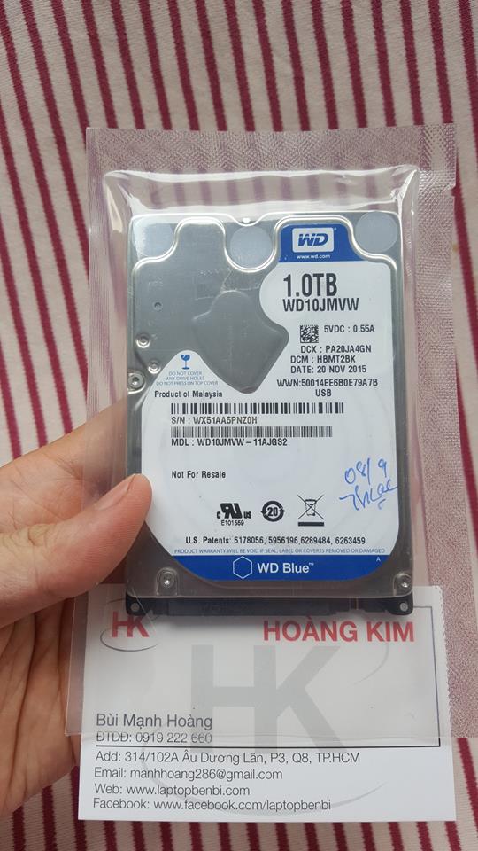 Ổ cứng laptop 1TB (1000GB) Western