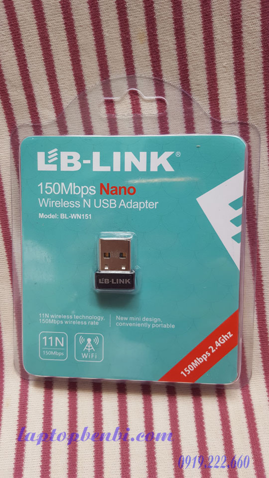 Usb wifi LB-LINK WN151 siêu nhỏ gọn | Bộ usb thu wifi cho máy tính