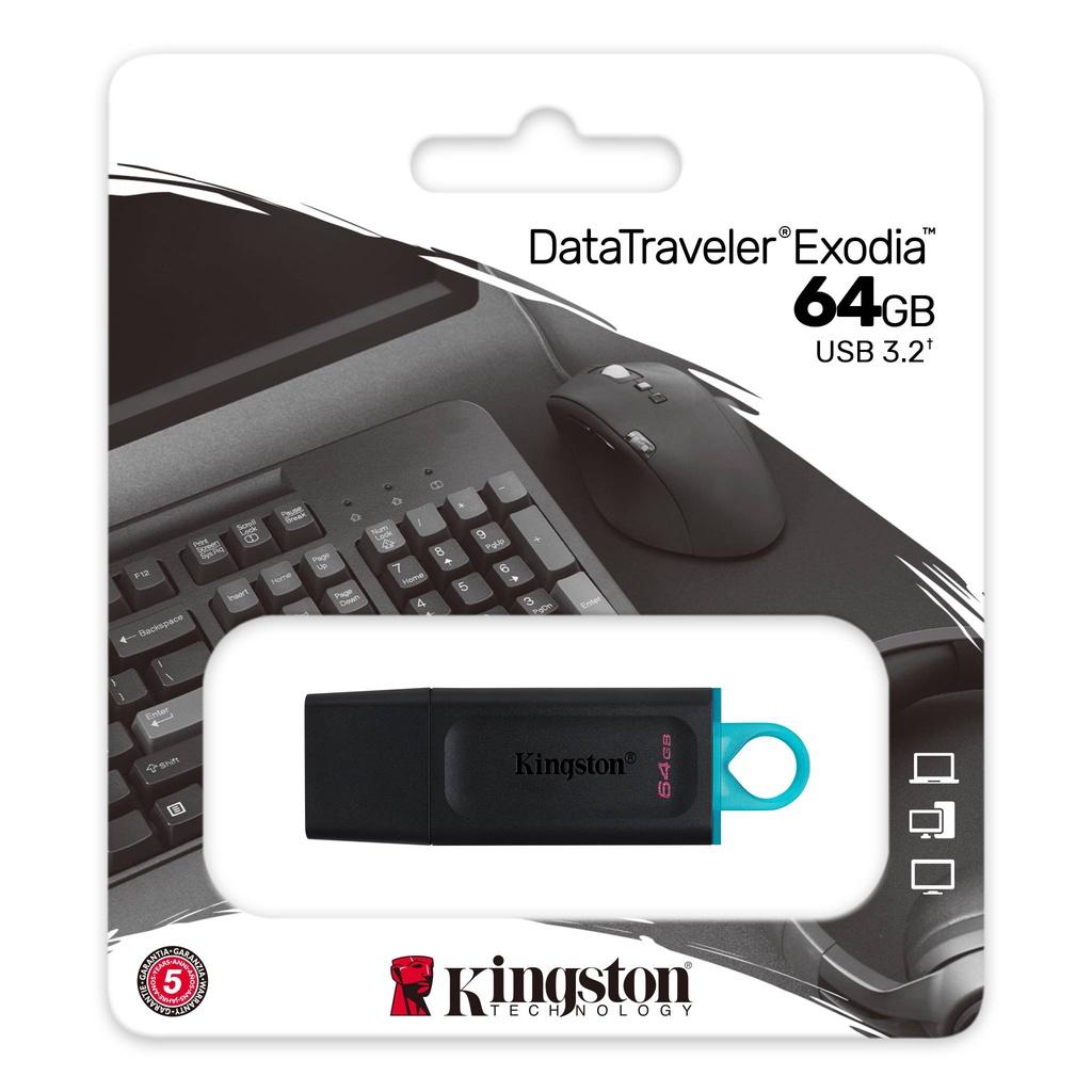 USB 64GB Kingston chuẩn USB 3.2 - USB dung lượng 64GB tốc độ cao 3.2