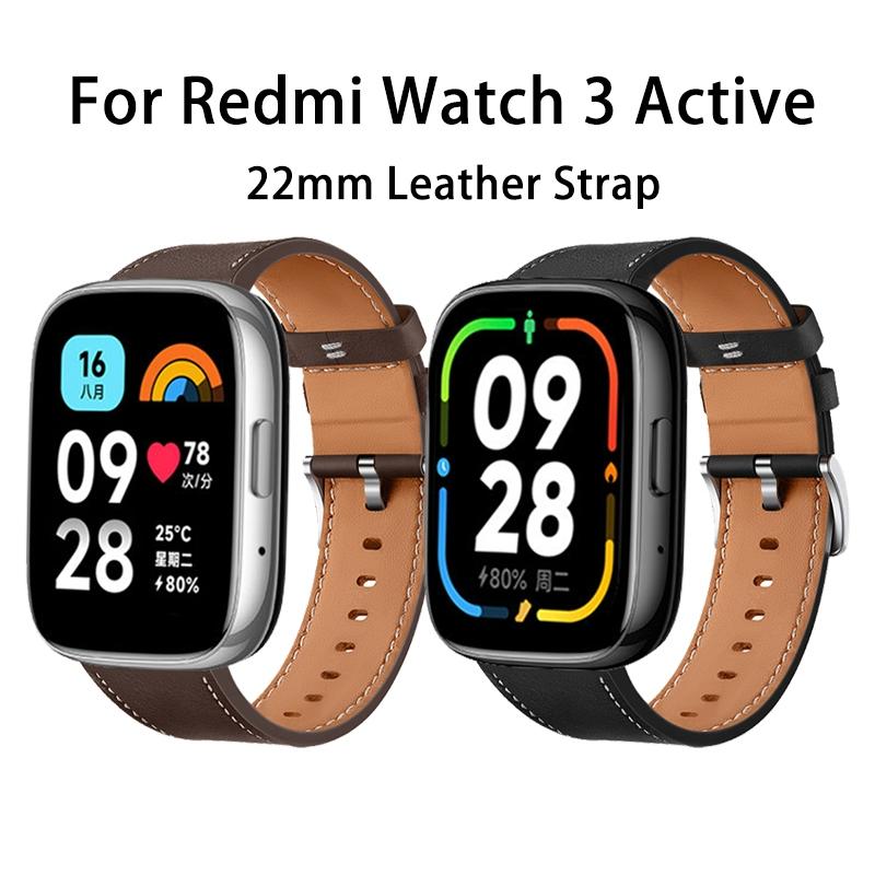 Dây đeo dành Cho đồng hồ thông minh Xiaomi Redmi Watch 5, 3 Active, Lite - Dây da 22mm