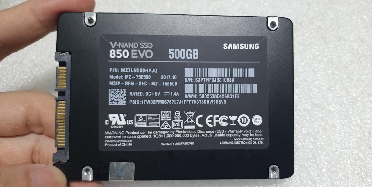 Ổ cứng laptop samsung dung lượng 500GB 850Evo SSD 2.5inch